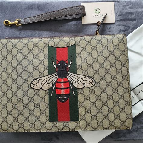 beaded gucci bee clutch|Gucci mini clutch.